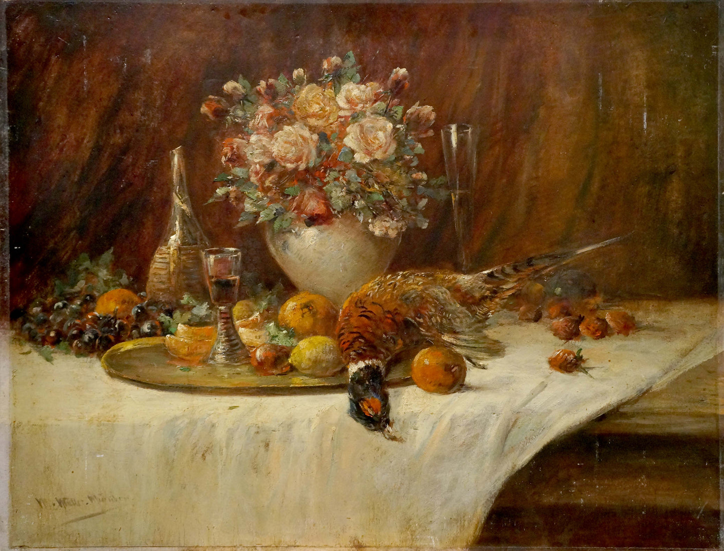 Oil painting Still life Muller Moritz