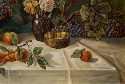 Oil painting The table is set N. Perlberg