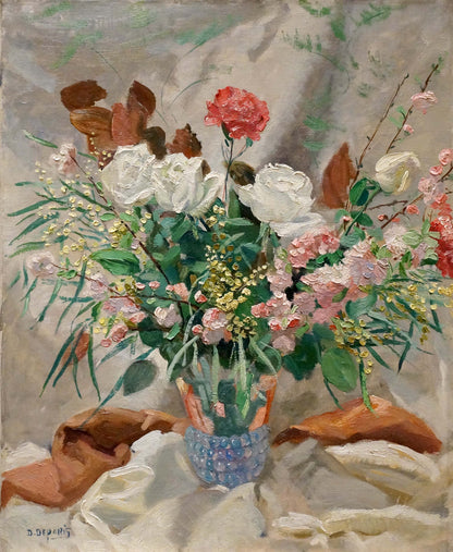 Oil painting Bouquet of flowers D. Deparis