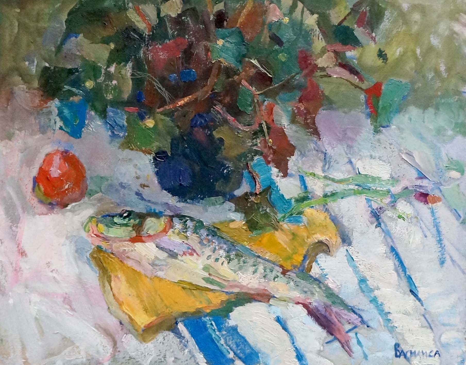 Oil painting Carp in Yalta Vasilisa Kolesnik