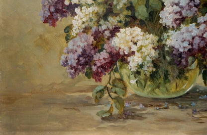 Oil painting Lilac bouquet Hilberr