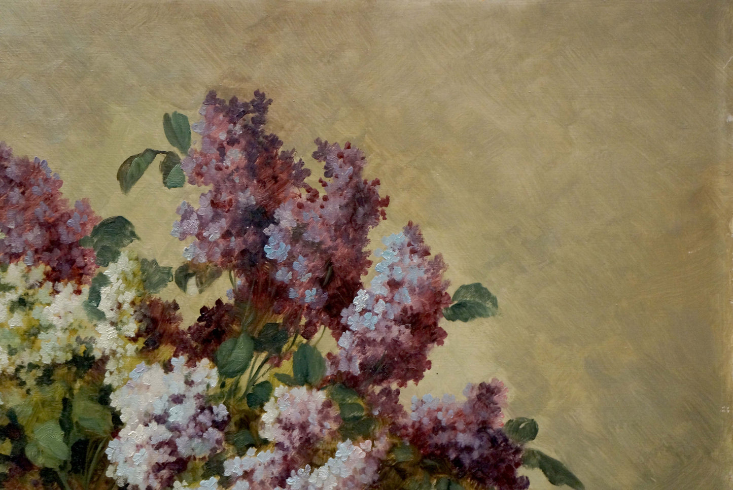 Oil painting Lilac bouquet Hilberr