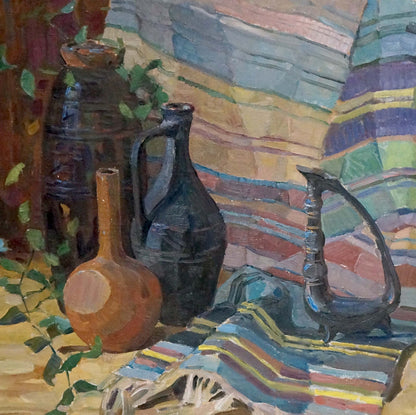 Oil painting East still life Afanasiev Nikolay Grigorievich