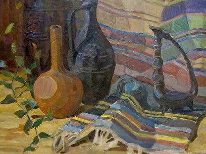 Oil painting East still life Afanasiev Nikolay Grigorievich