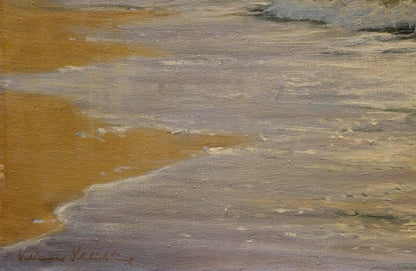 Oil painting The waves Waldemar Schlichting