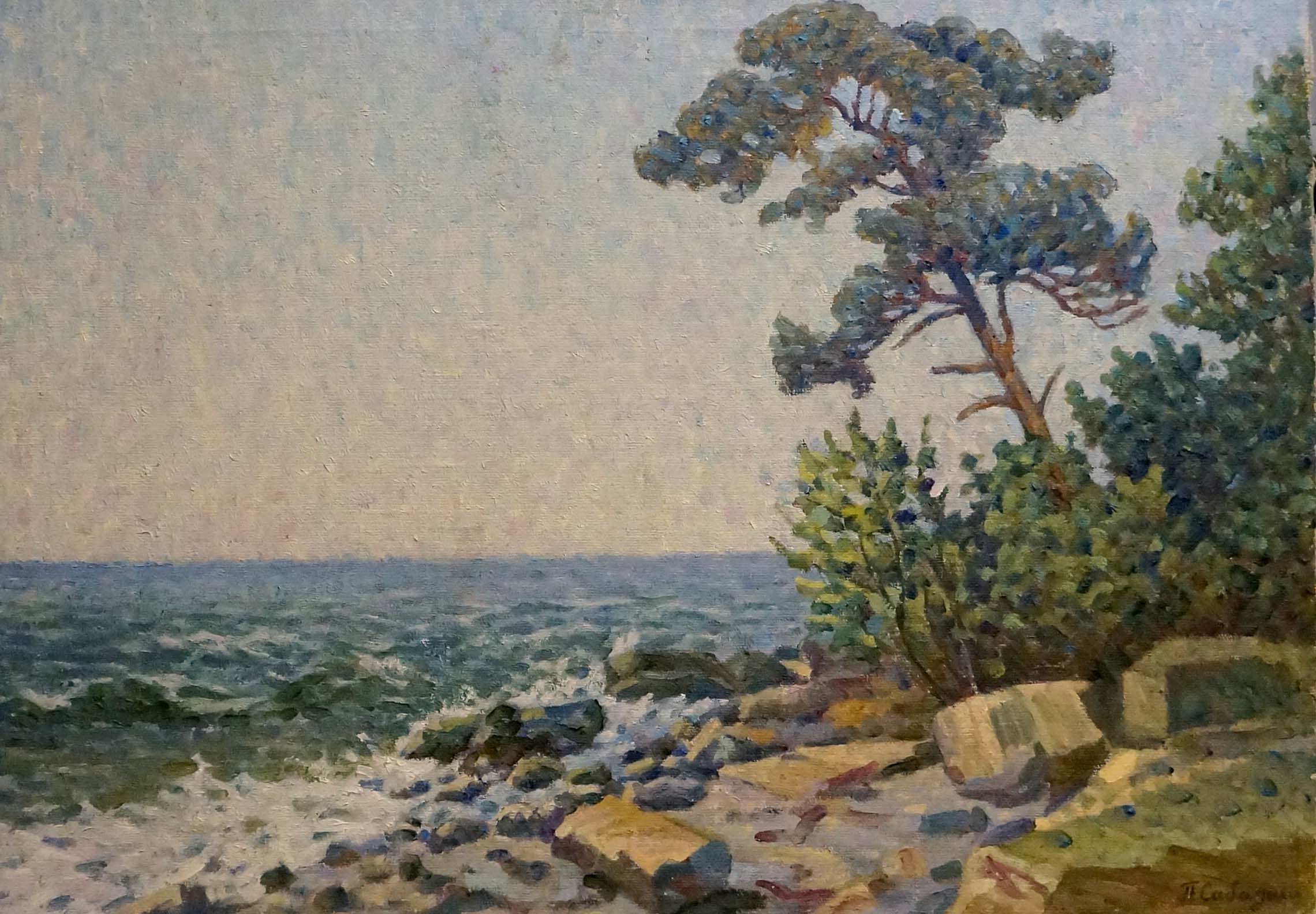 Oil painting Off the coast Sabadysh Petro Yevlampiyovych