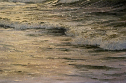 Oil painting The waves Waldemar Schlichting