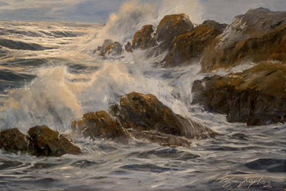 Oil painting Sea breeze Freyberg Edgar