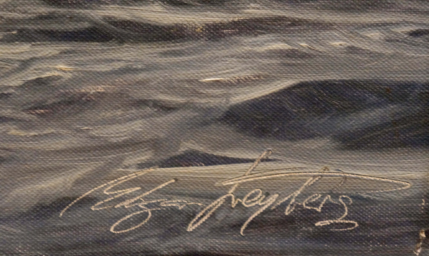 Oil painting Sea breeze Freyberg Edgar