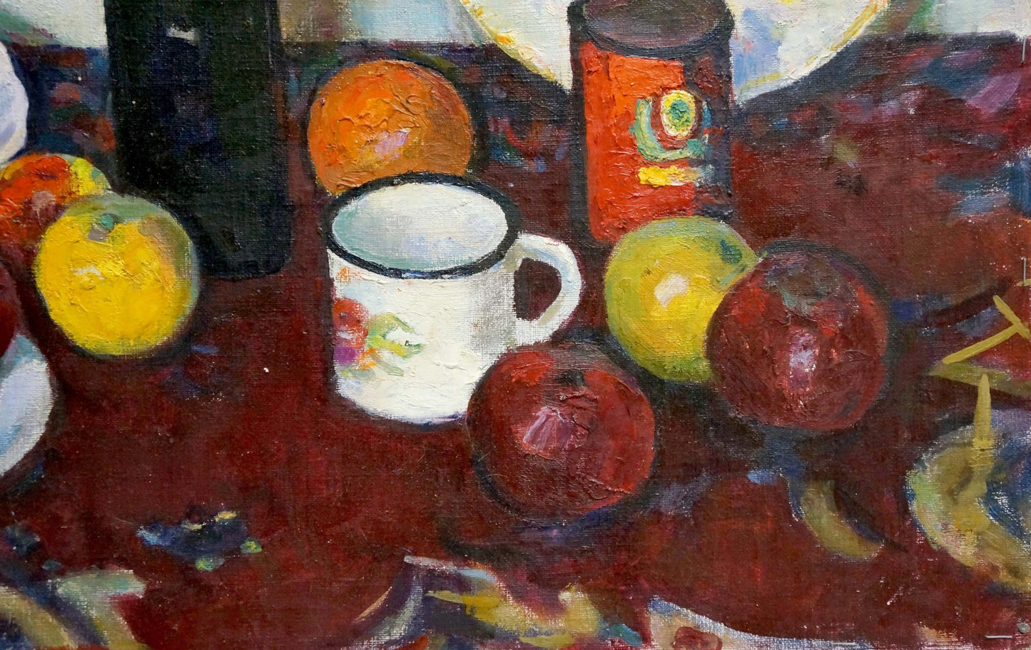 In "Still Life," Nikolay Vasilievich Dorofeev presents a serene arrangement in oil