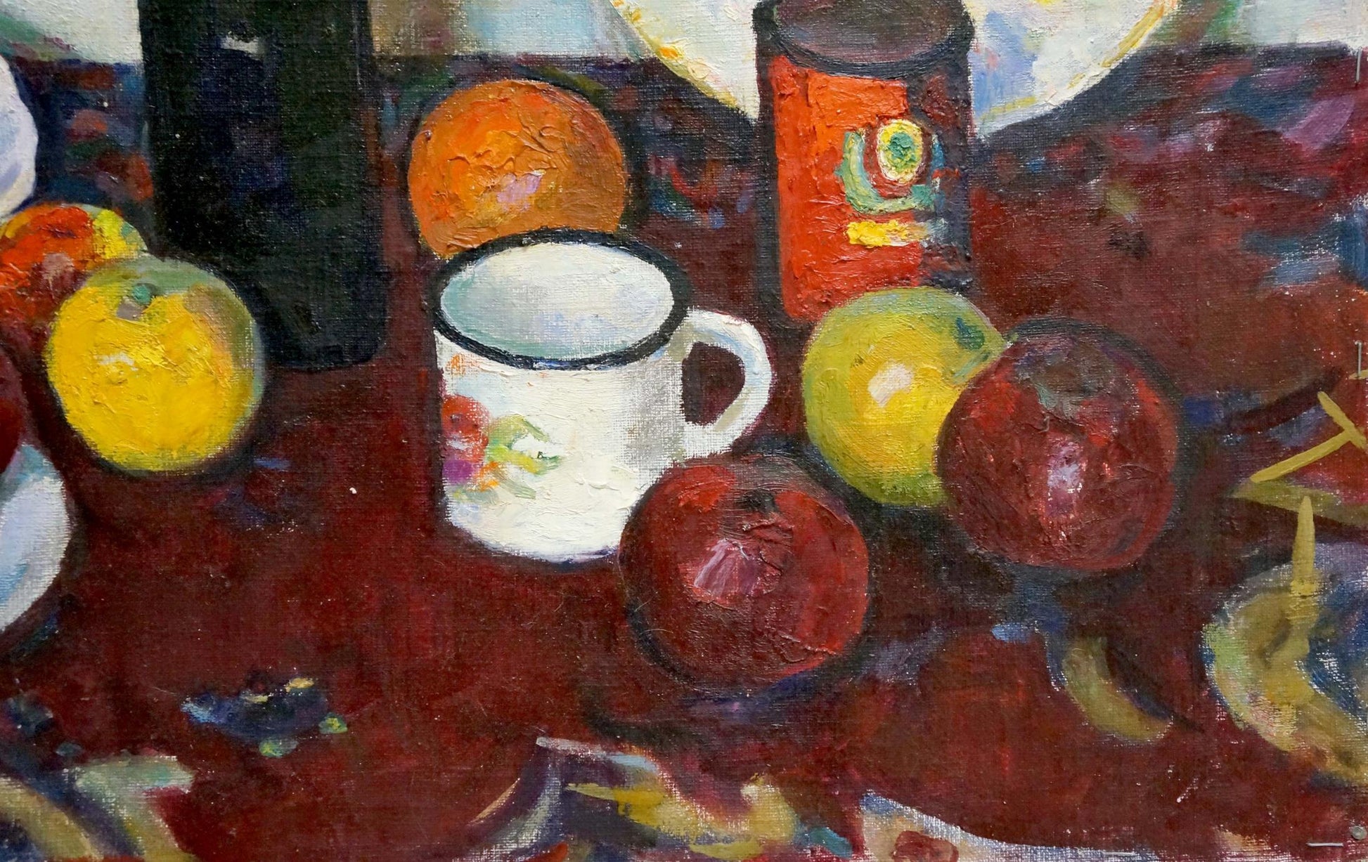 In "Still Life," Nikolay Vasilievich Dorofeev presents a serene arrangement in oil