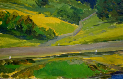 Oil painting Mountain landscape Kogan-Shats Matvey Borisovich