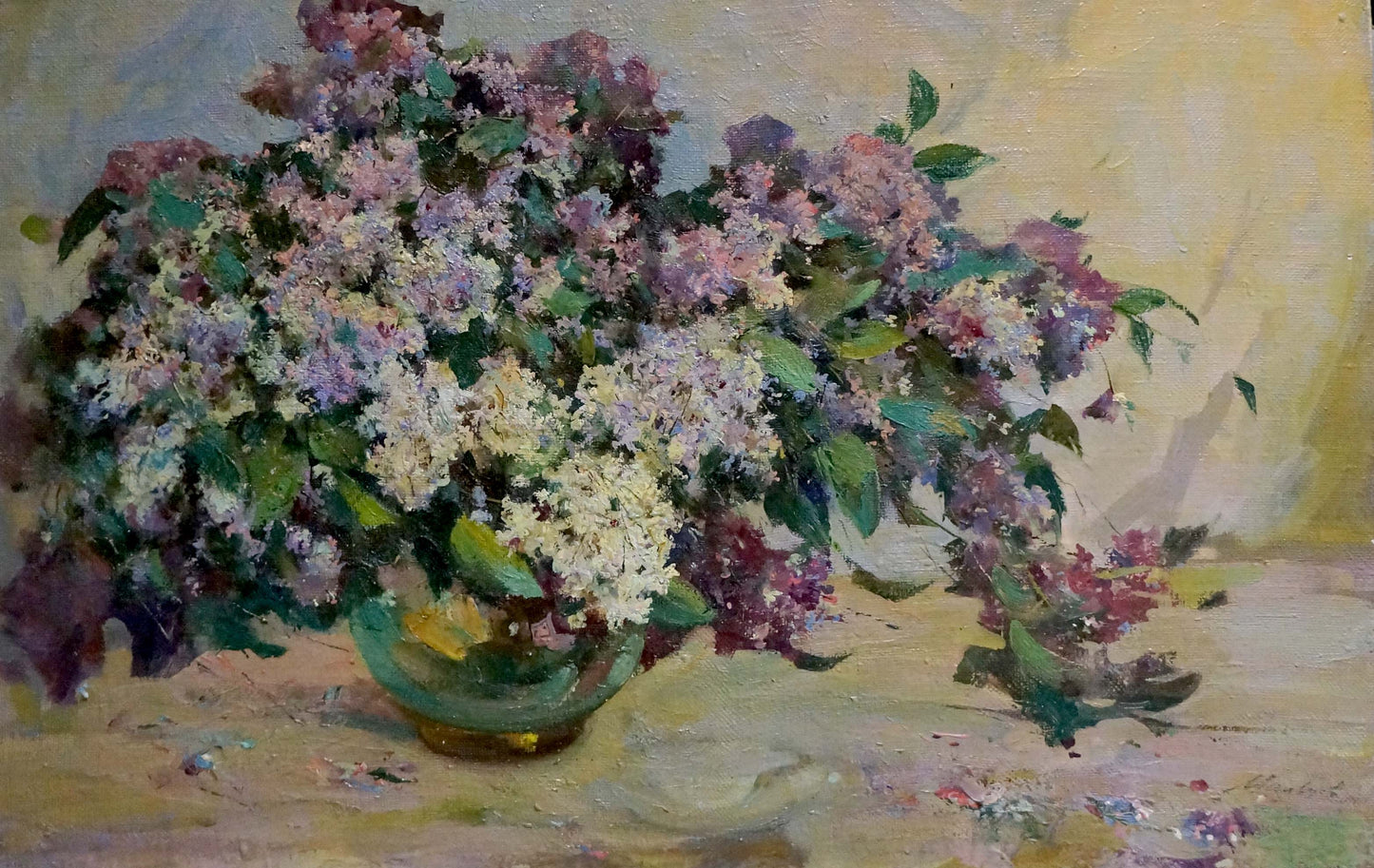 Oil painting Lilac Maltsev Nikolay Alexandrovich