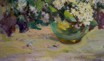 Oil painting Lilac Maltsev Nikolay Alexandrovich