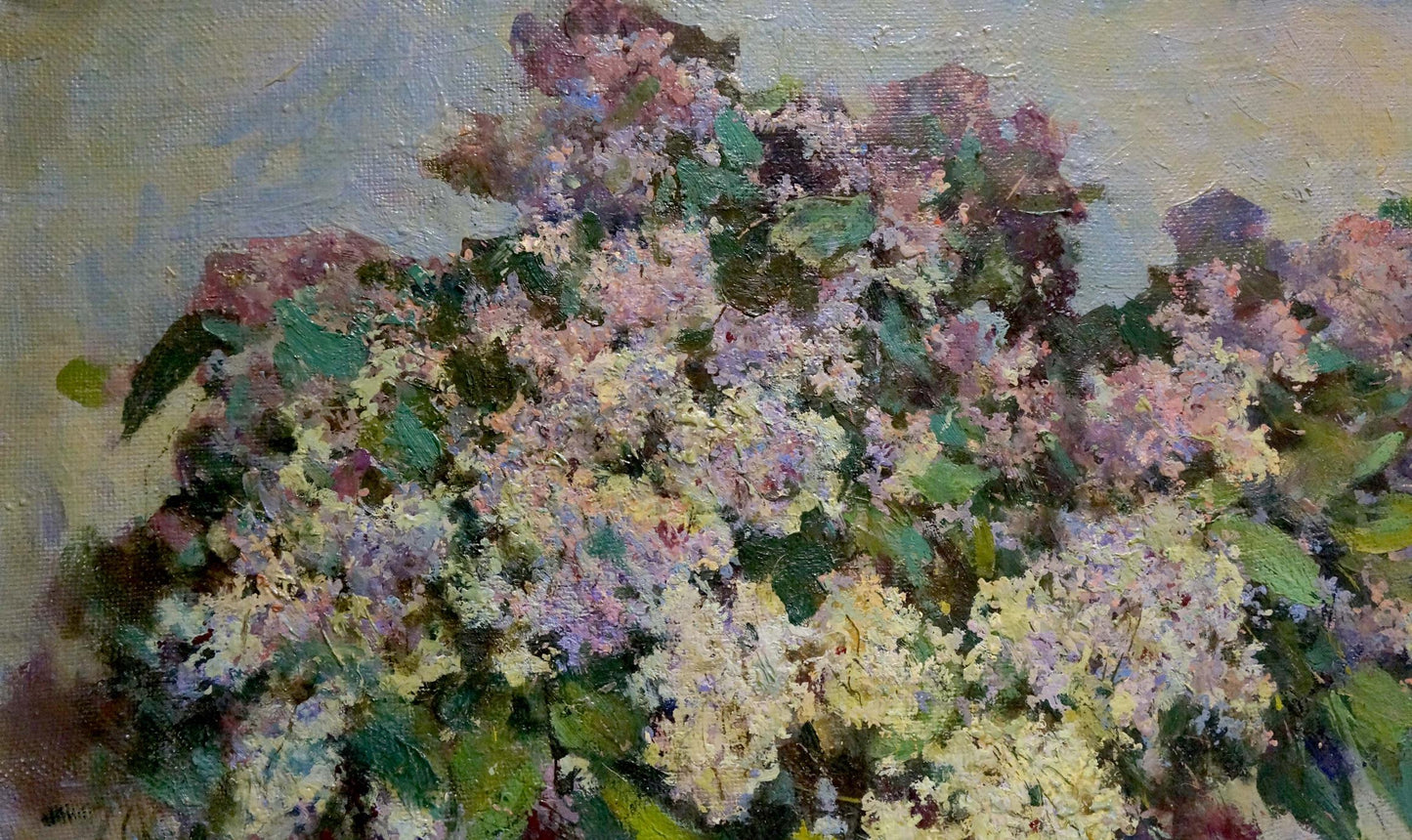 Oil painting Lilac Maltsev Nikolay Alexandrovich