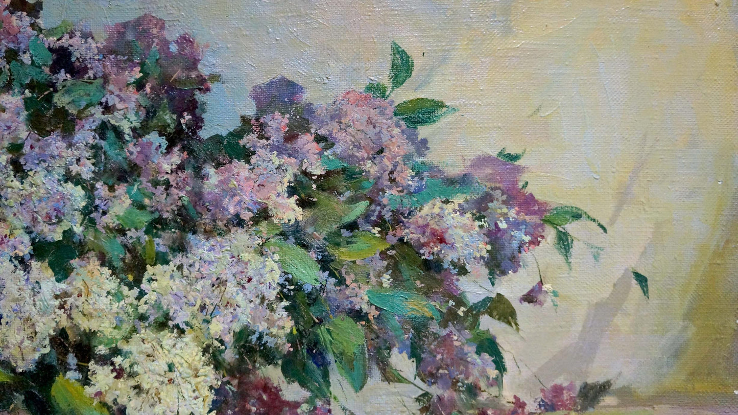 Oil painting Lilac Maltsev Nikolay Alexandrovich