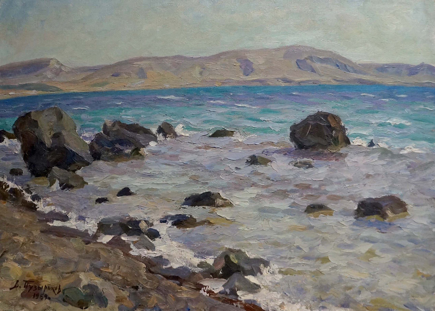 Oil painting By the sea Puzyr'kov Viktor Grigor'yevich