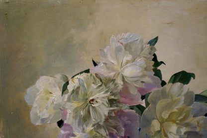 Oil painting Flowers P. Greinger