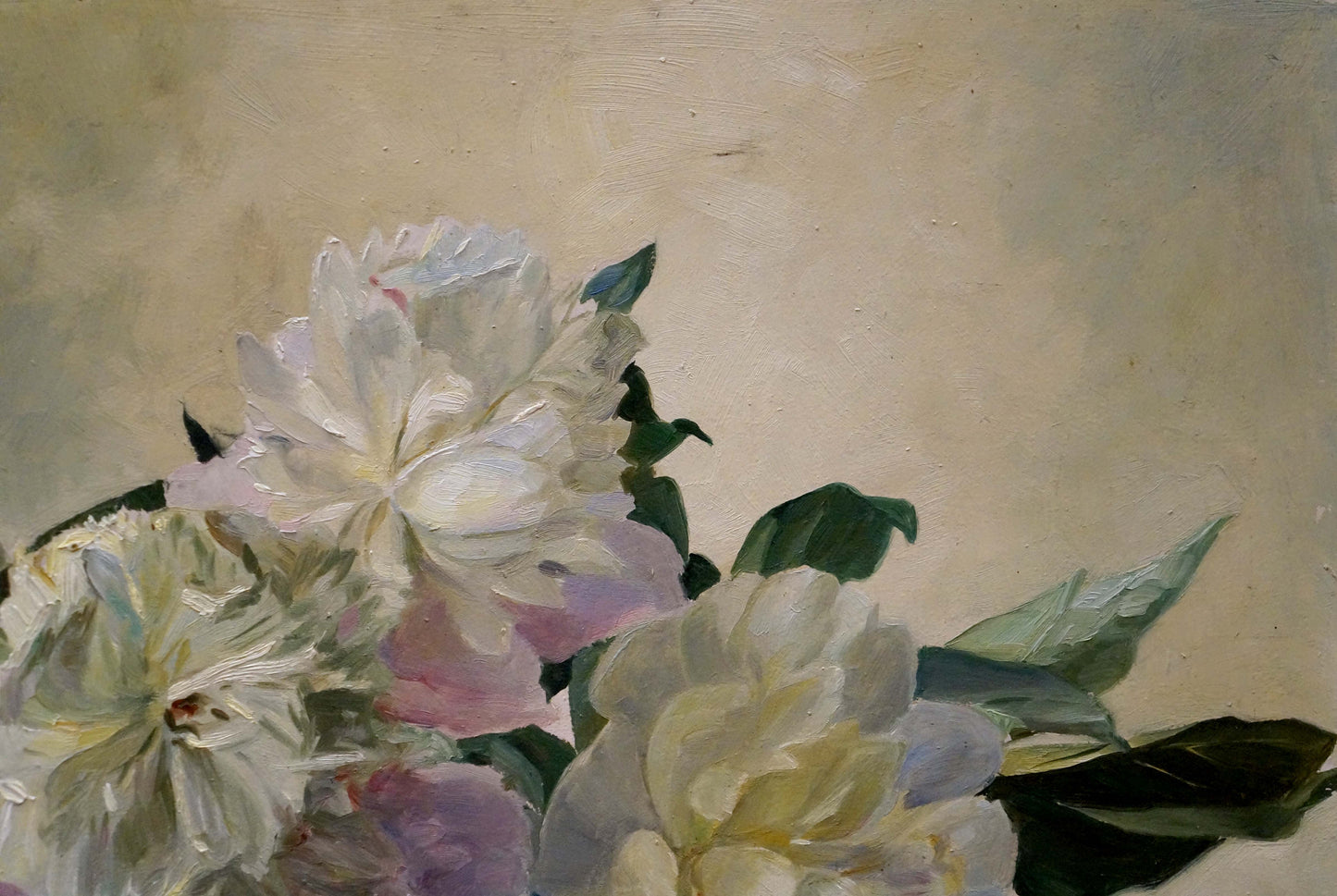 Oil painting Flowers P. Greinger