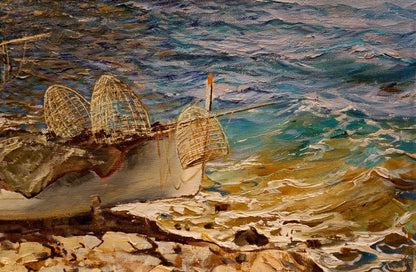 Oil painting Ischia maybe Felice Giordano