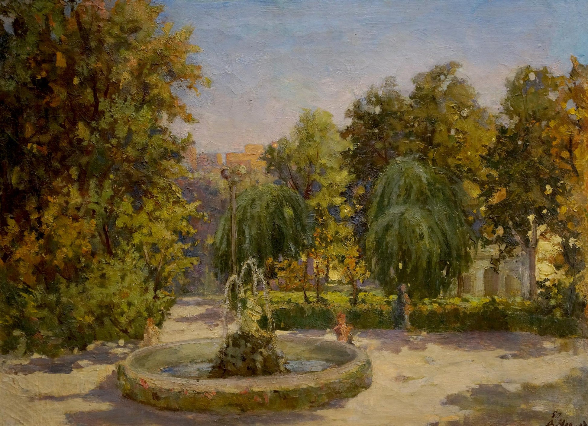 Oil painting A park Nevkrytyy Denys Nykyforovych