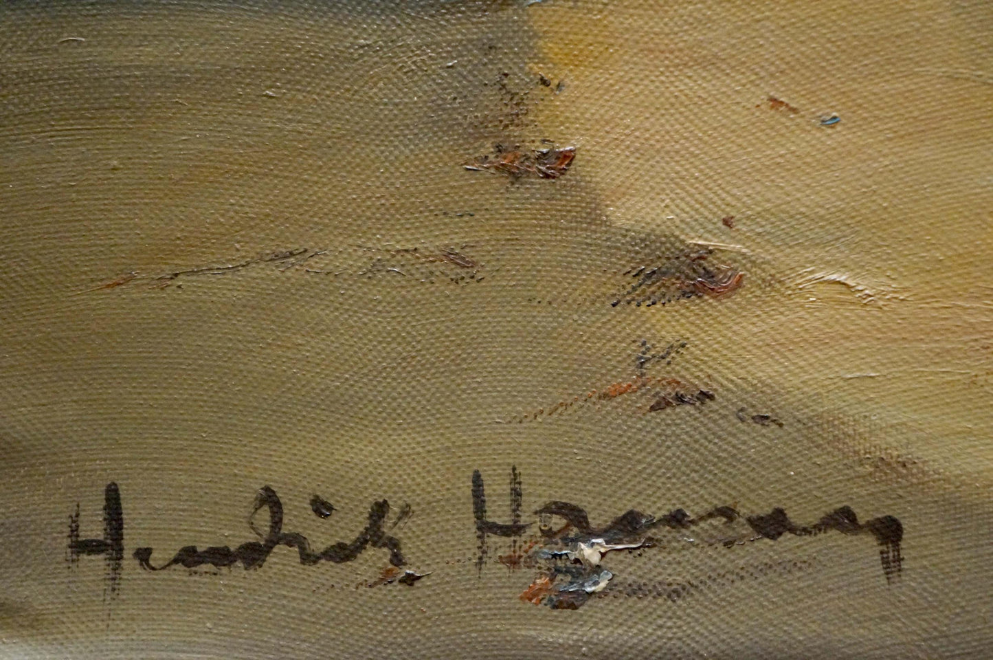 Oil painting The waves Hendrik Hansen