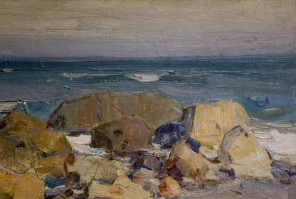 Oil painting By the sea Strelov Arkady Efimovich