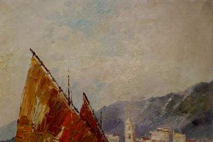 Oil painting City landscape Benno Stadler