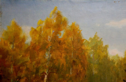 Oil painting Dense forest Konstantin Pavlovich Golovkin
