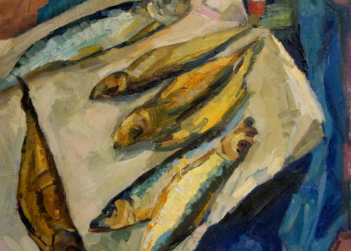 Oil painting Fish Kerimova Elena Alexandrovna