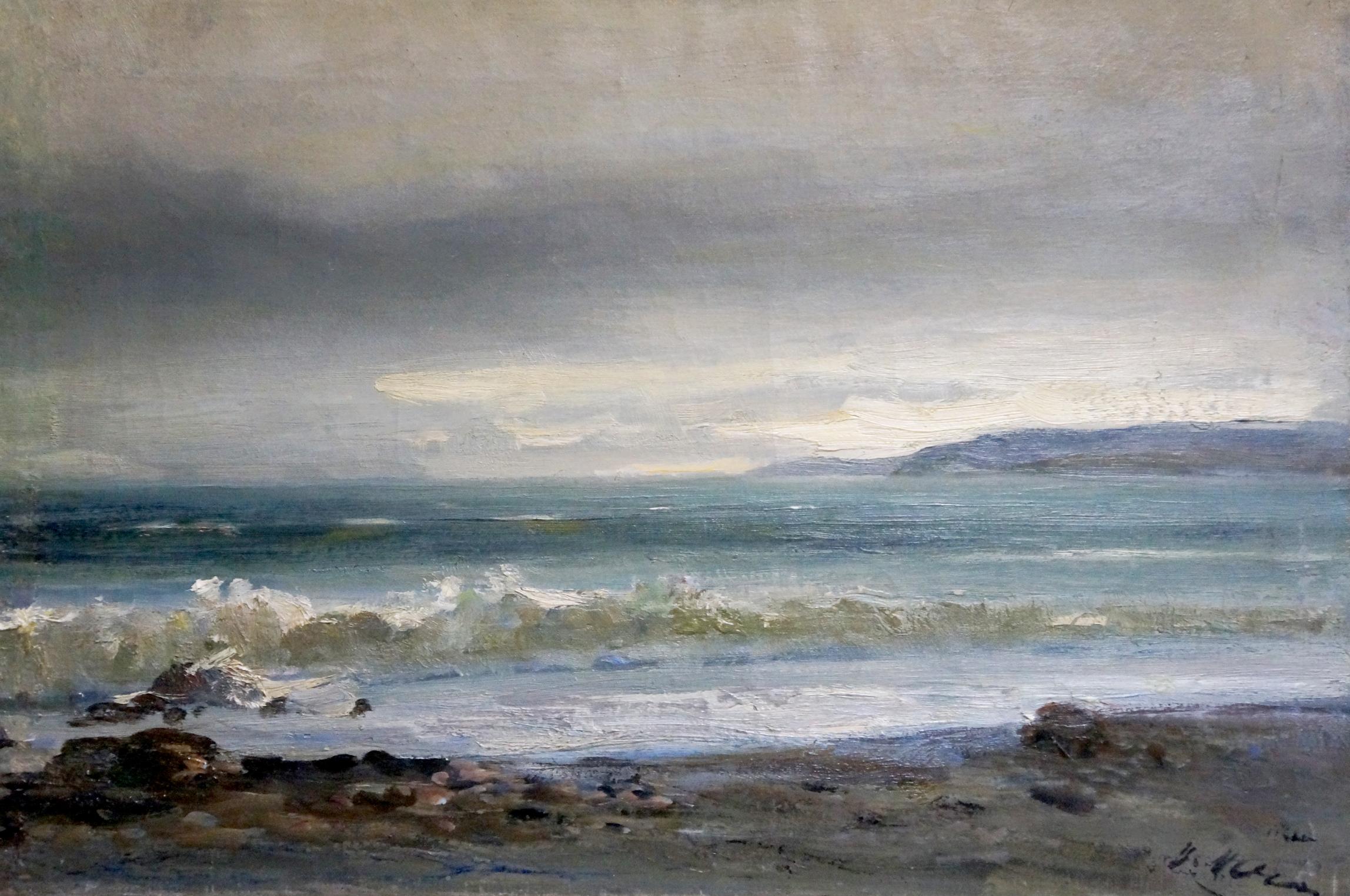 Oil painting Silence Smirnov Valentin Sergeevich