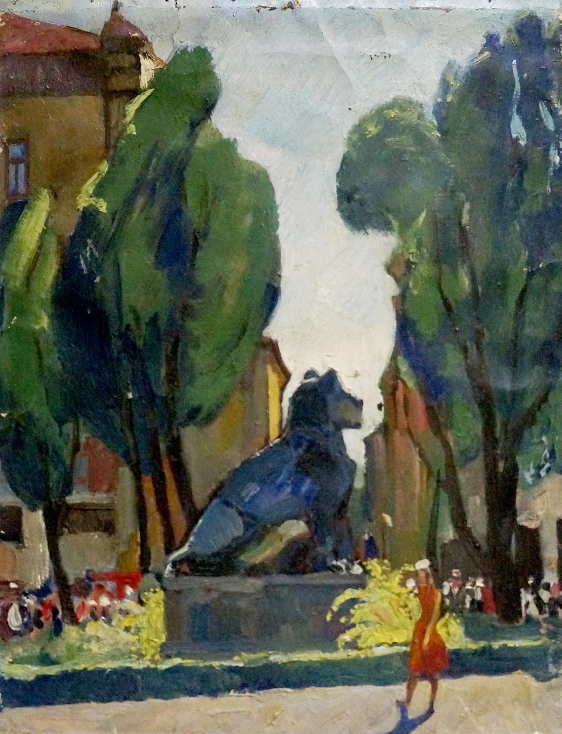 Oil painting In the park Tatarenko Alexander Alexandrovich