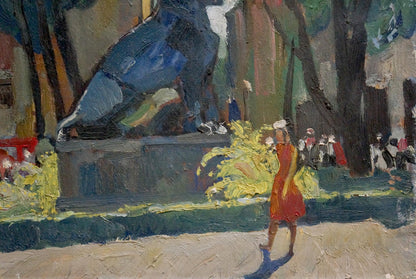 Oil painting In the park Tatarenko Alexander Alexandrovich