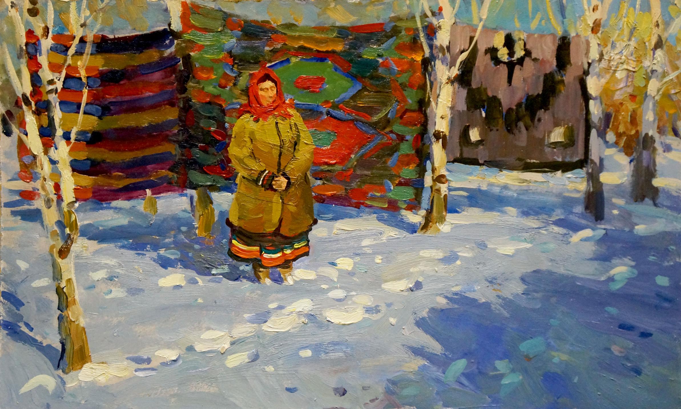 Oil painting Portrait of grandmother Lazareva Svetlana Alexandrovna