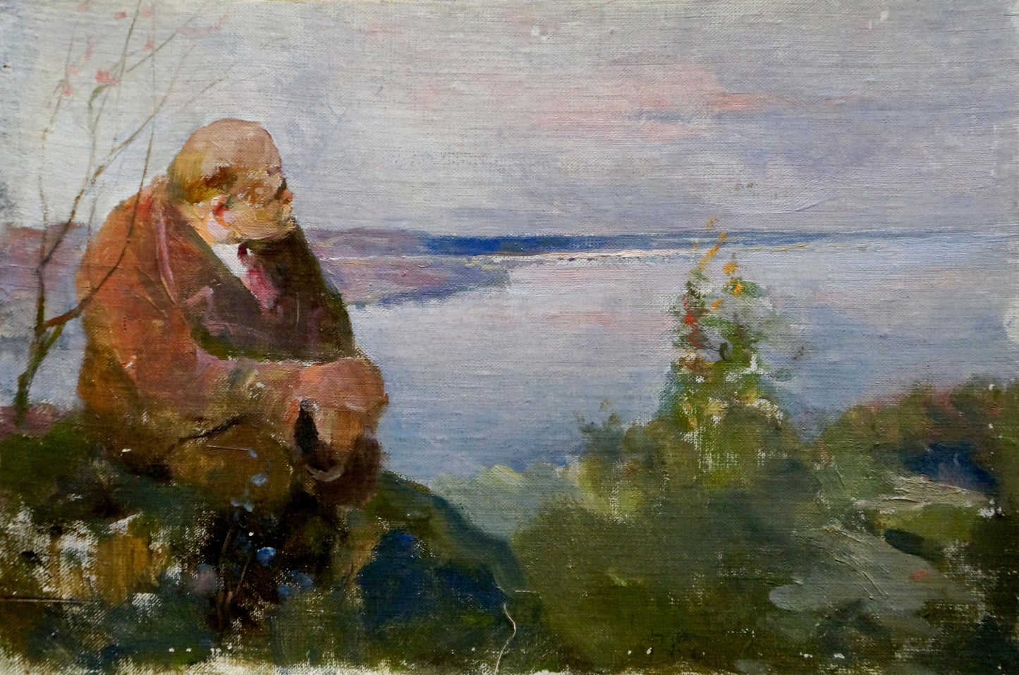 Oil painting Portrait of an old man Konovalyuk Fedor Zotikovich