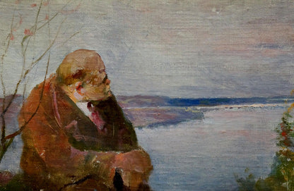 Oil painting Portrait of an old man Konovalyuk Fedor Zotikovich