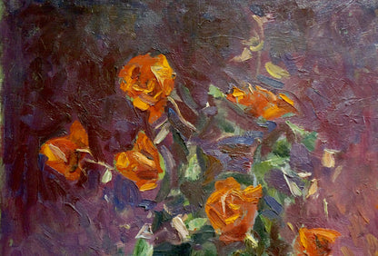 Oil painting Red roses Malyarenko Igor Alekseevich