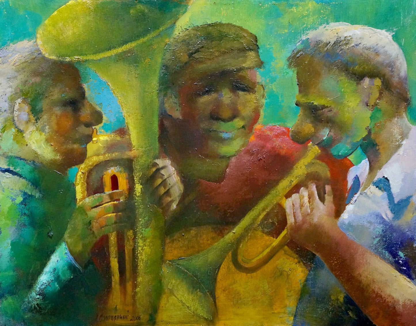 Oil painting Musicians Solomyanny Anatoly Prokofievich