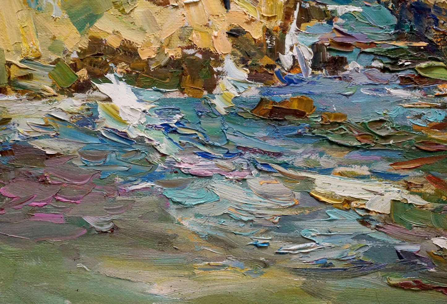Oil painting Rocky coast Zaborovsky Leonid Alexandrovich