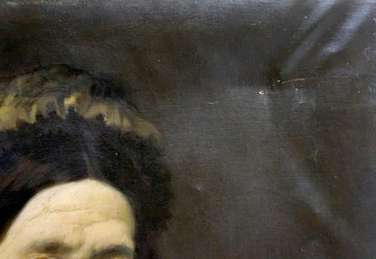 Oil painting Grandmother's portrait