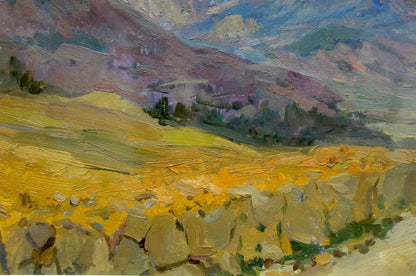 Oil painting Mountain landscape Babentsov Victor Vladimirovich