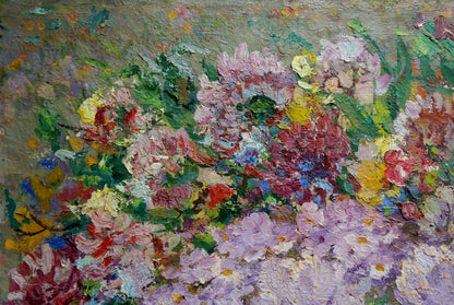 Oil painting Flowers Alexander Aleksandrovich Vinogradov