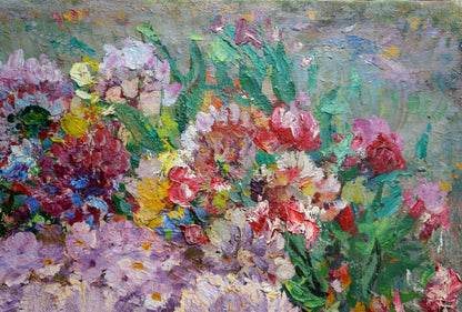 Oil painting Flowers Alexander Aleksandrovich Vinogradov