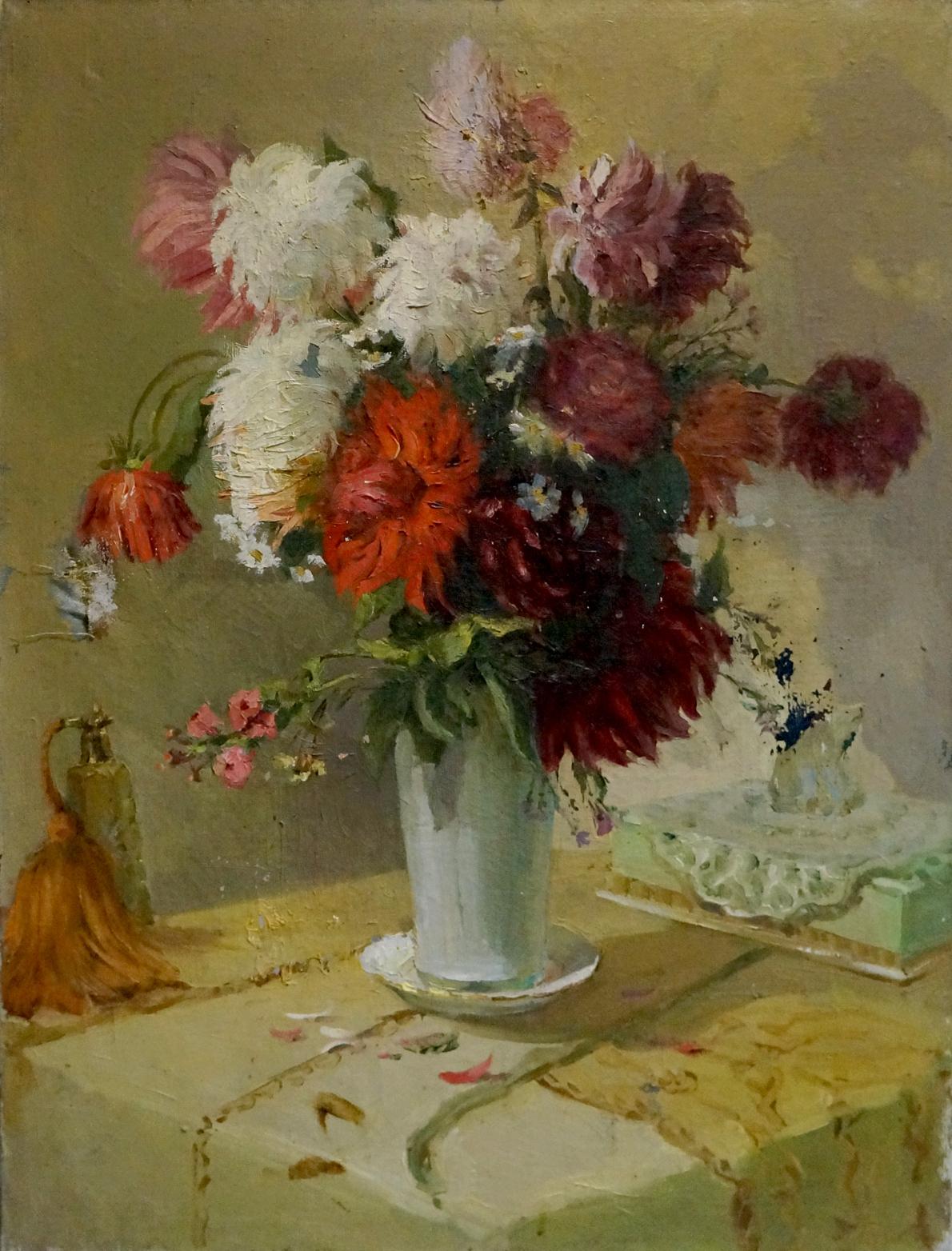 Oil painting Flowers Besedin Sergey Fotievich