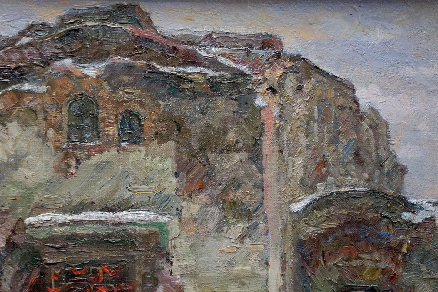 Oil painting Winter landscape Minka Alexander Fedorovich
