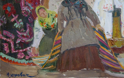 Oil painting On the market Yuzefovich Natalia Vladimirovna