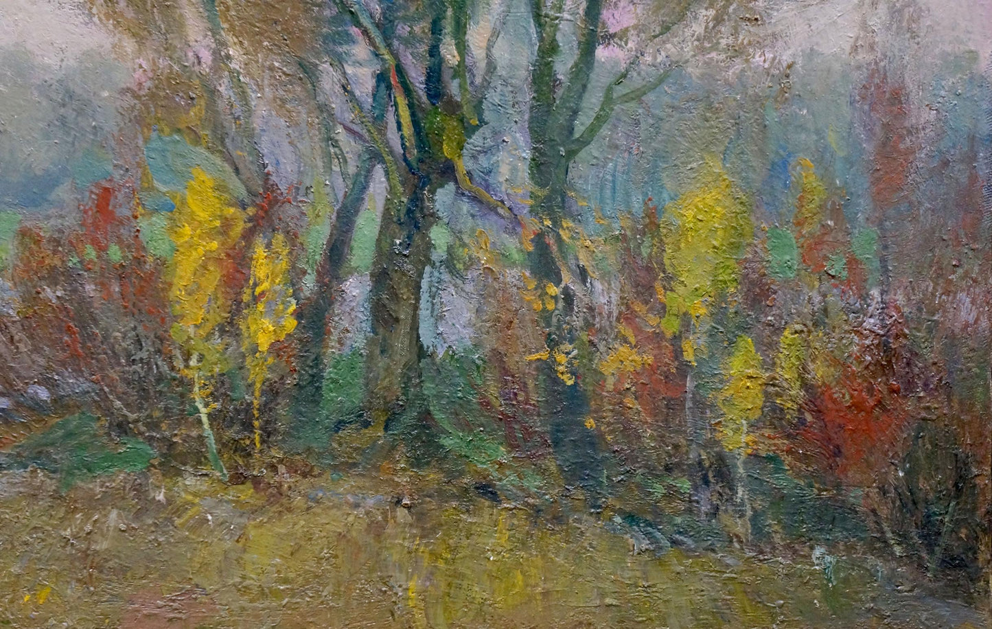 Oil painting Near the river Minka Alexander Fedorovich