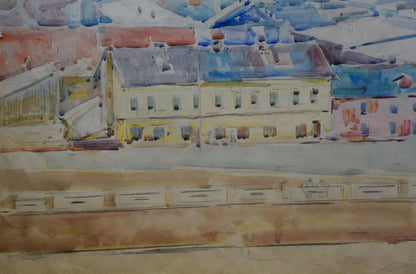 Watercolor painting Urban landscape Shovkunenko Alexey Alekseevich