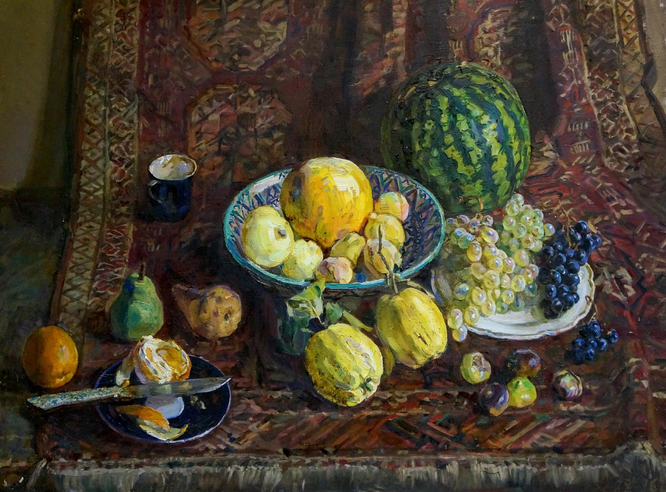 Oil painting Fruits Zhuravlev Viktor Nikiforovich