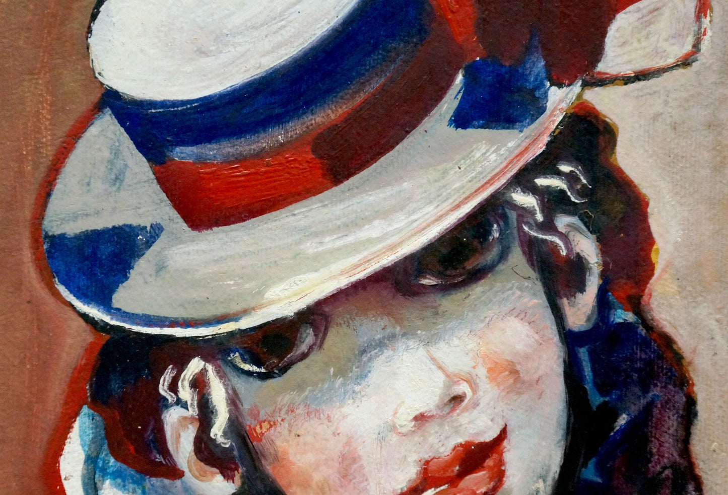 Oil painting Nikolay Nikolaevich Prokopenko Clown with cherry